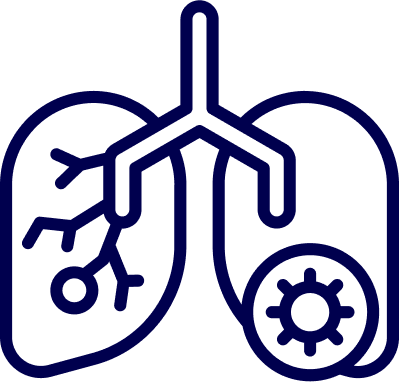 Icône de pneumonie virale