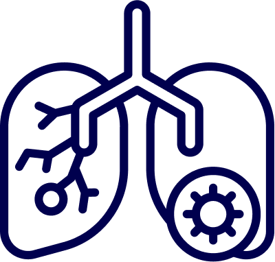 Viral pneumonia icon